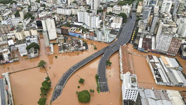 banjir di brazil selatan